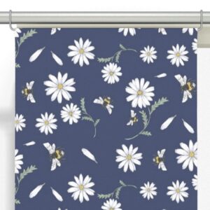 Blomstersurr Panelgardiner 2-pack - Blå