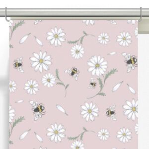 Blomstersurr Panelgardiner 2-pack - Rosa