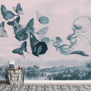 Fototapet - Butterflies and Fairy - 100x70