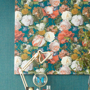 Masterpiece - Dutch Flowers - Teal