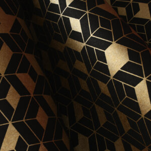 Tinted Tiles - Flake - Black & Gold