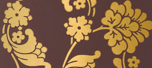 Velvet Jacquard - Brun og Guld