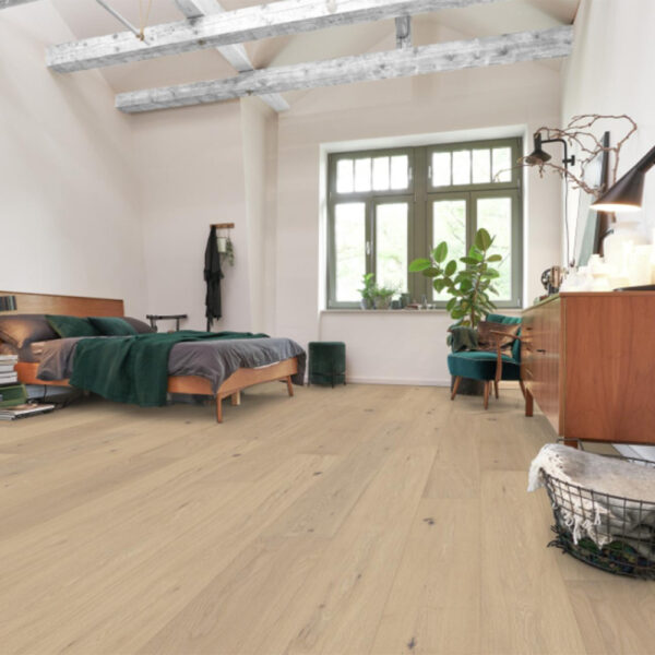 Parkettgolv Floorit Ek Comfort Vit Mattlack 1-stav