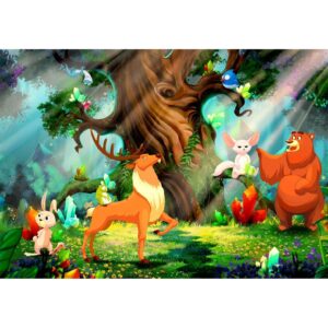 Fototapet - Bear and Friends - Premium 100x70