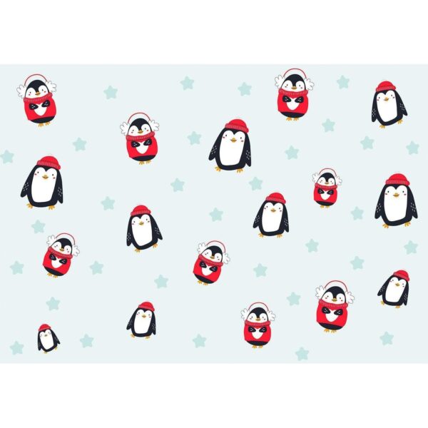 Fototapet - Brawling Penguins - Premium 200x140