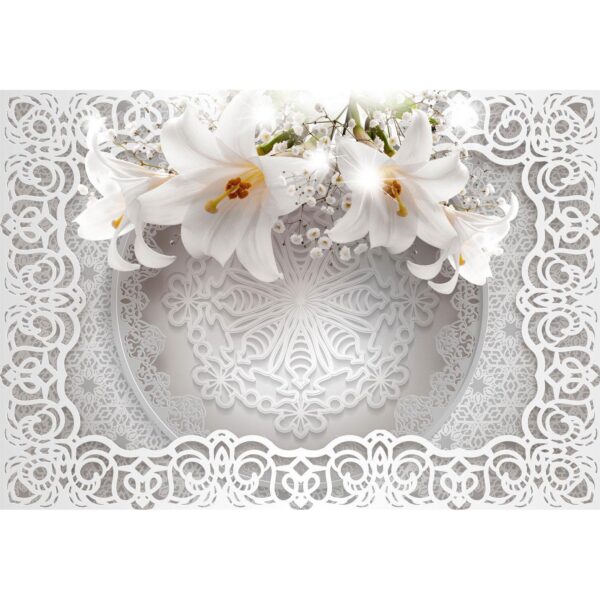 Fototapet - Lilies and Ornaments - Standard 150x105